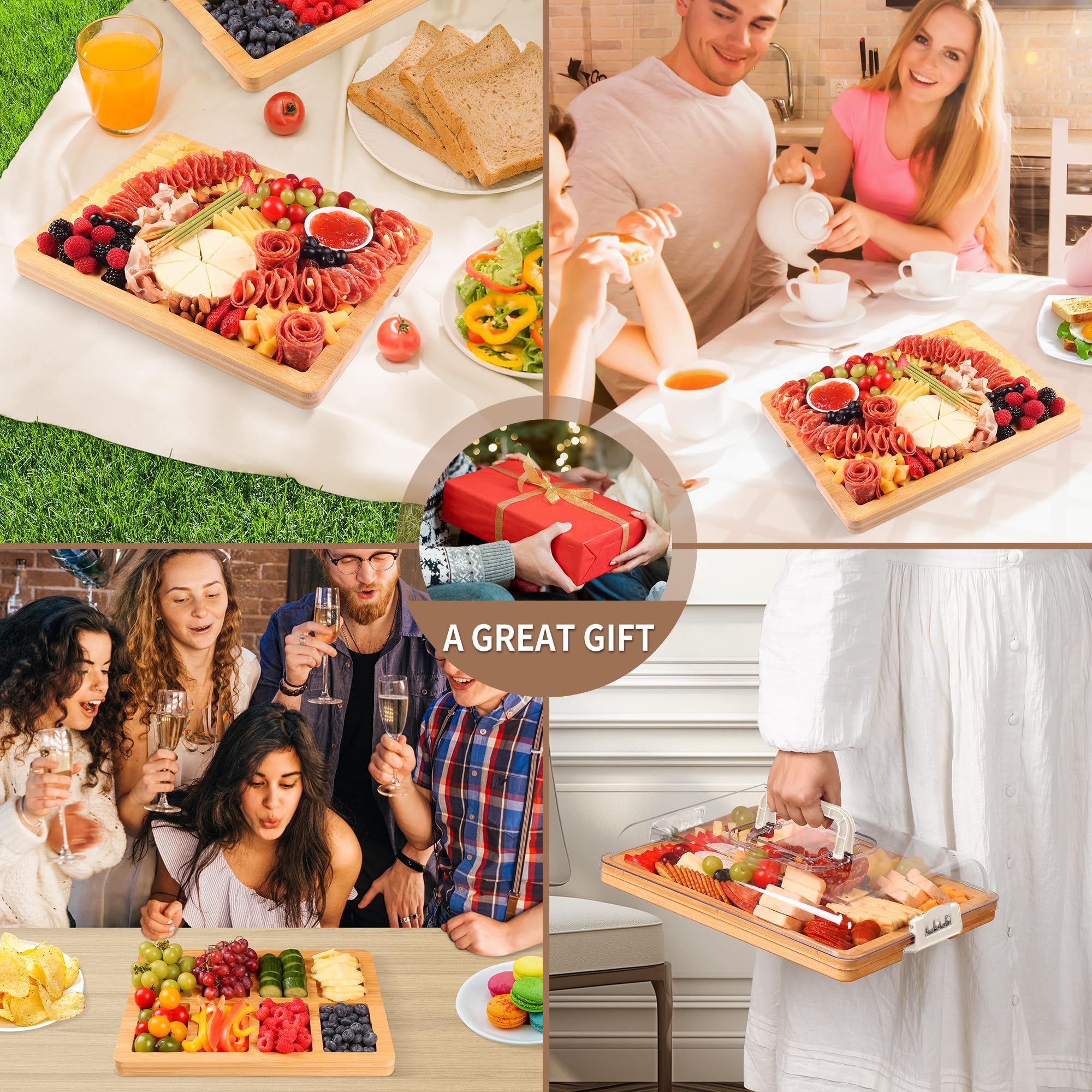 CAWIU white finish charcuterie board, ideal for gifts and special occasions