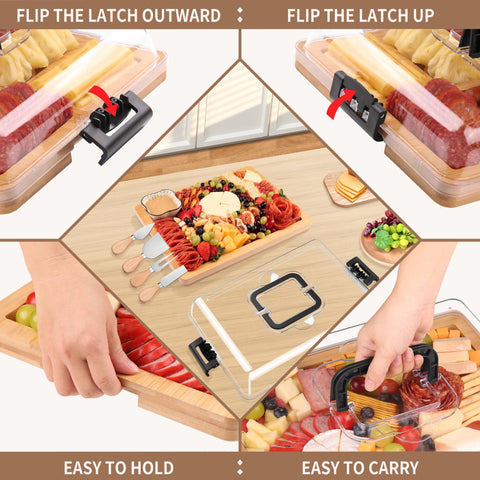 CAWIU portable design ideal for picnics and travel with locking lid.