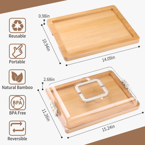 CAWIU white charcuterie board displayed for compact, travel-friendly entertaining.