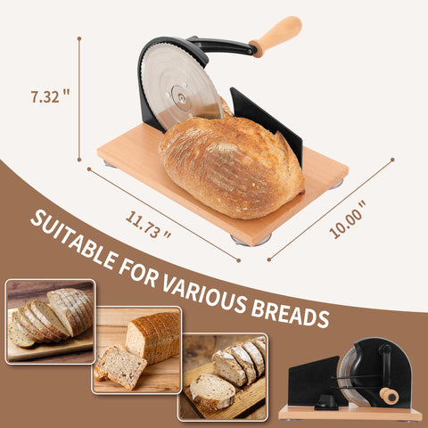 CAWIU versatile slicer handling soft and crusty breads alike