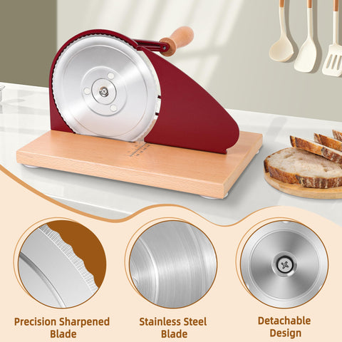 CAWIU slicer red base with protective cover for safe storage.