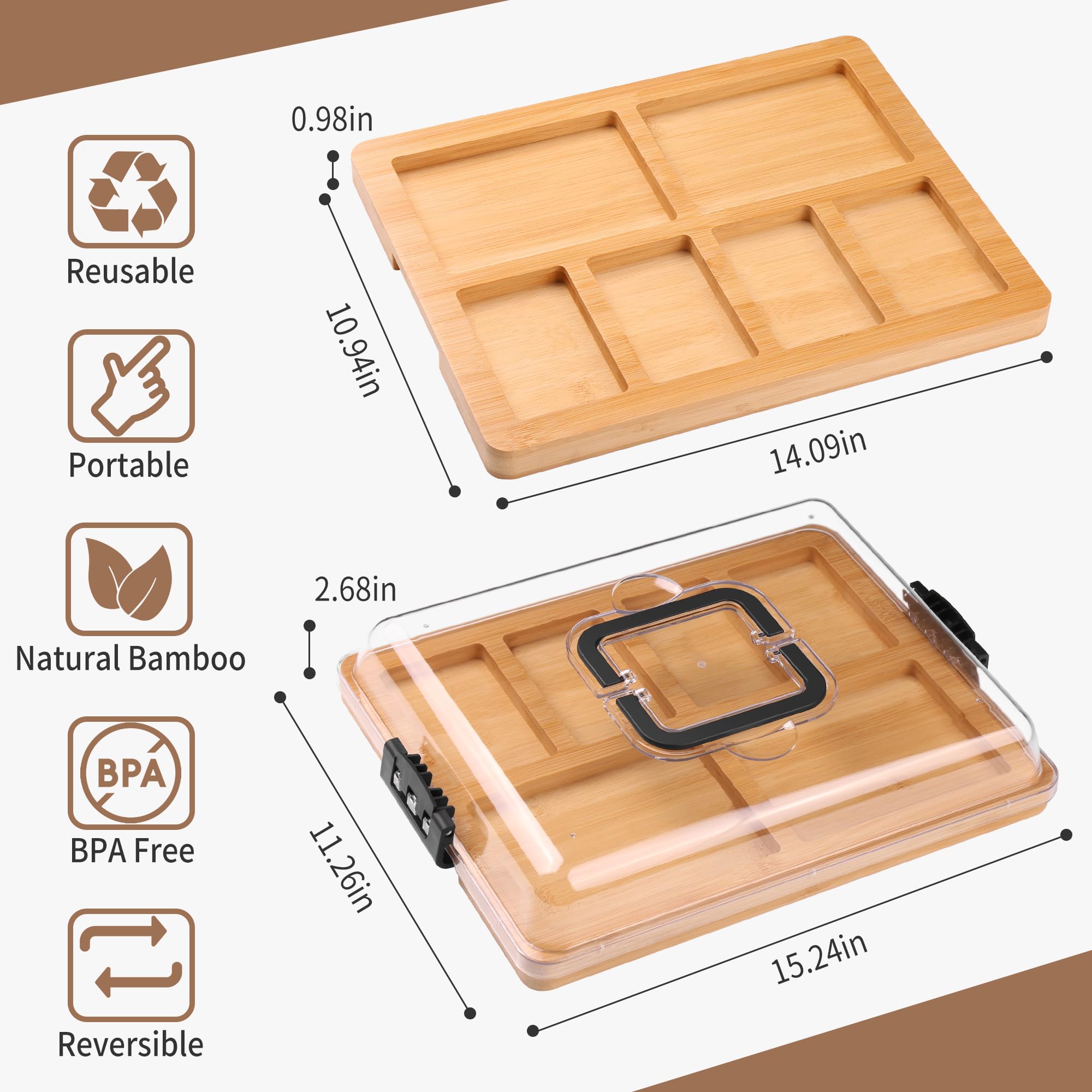 CAWIU black finished board adds sleek style to modern tables and events.