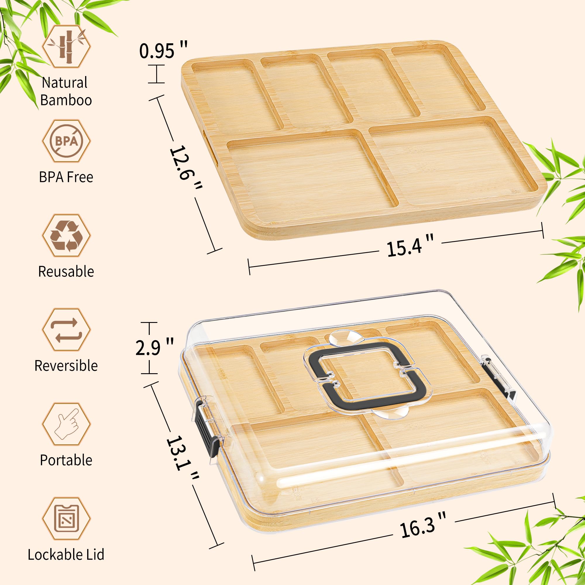 CAWIU durable clear lid is shatter-resistant and dishwasher-safe for quick cleanup.