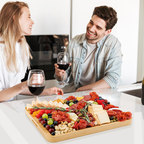 CAWIU gift-ready travel charcuterie board perfect for weddings or housewarmings.