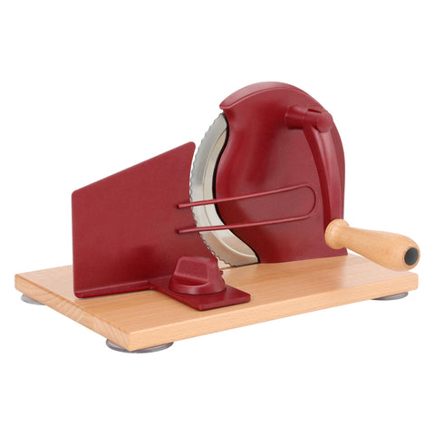 CAWIU manual bread slicer with hand crank for precise slices