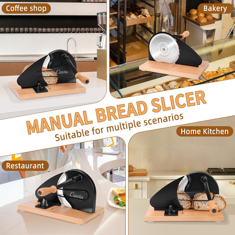 CAWIU Upgraded Bread Slicer removable blade design makes cleaning quick.