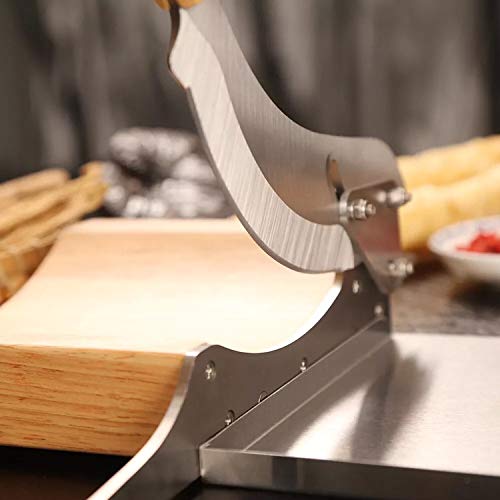 Cawoods Radiused Biltong Slicer wood base with non-slip pads for stability