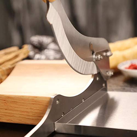 Cawoods Radiused Biltong Slicer wood base with non-slip pads for stability