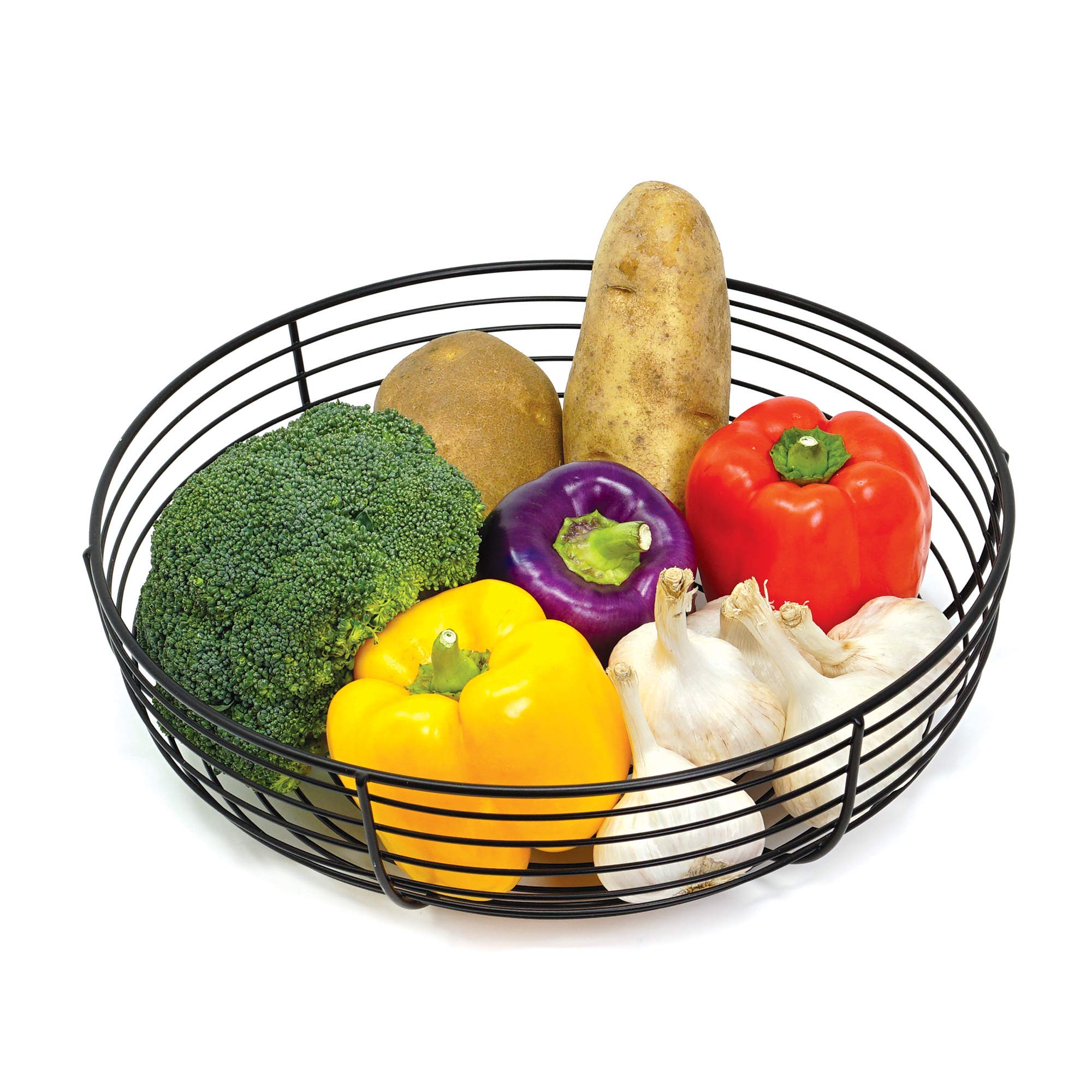 CAXXA versatile basket stores bread, vegetables, and snacks within easy reach.