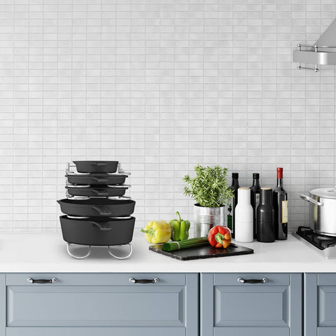 CAXXA compact dimensions help maximize cabinet space while keeping items accessible.