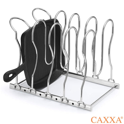 CAXXA five-compartment system maximizes space for pots and pans.