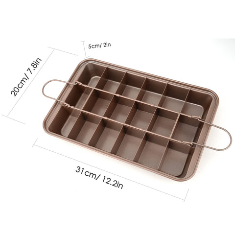 Cayanmydery brownie pan nonstick coating for easy release