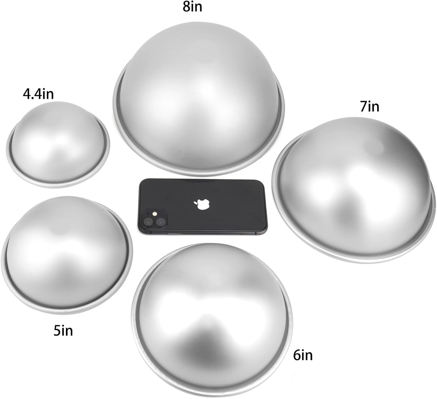 Cayanmydery hemisphere pan supports even heating for consistent cakes.
