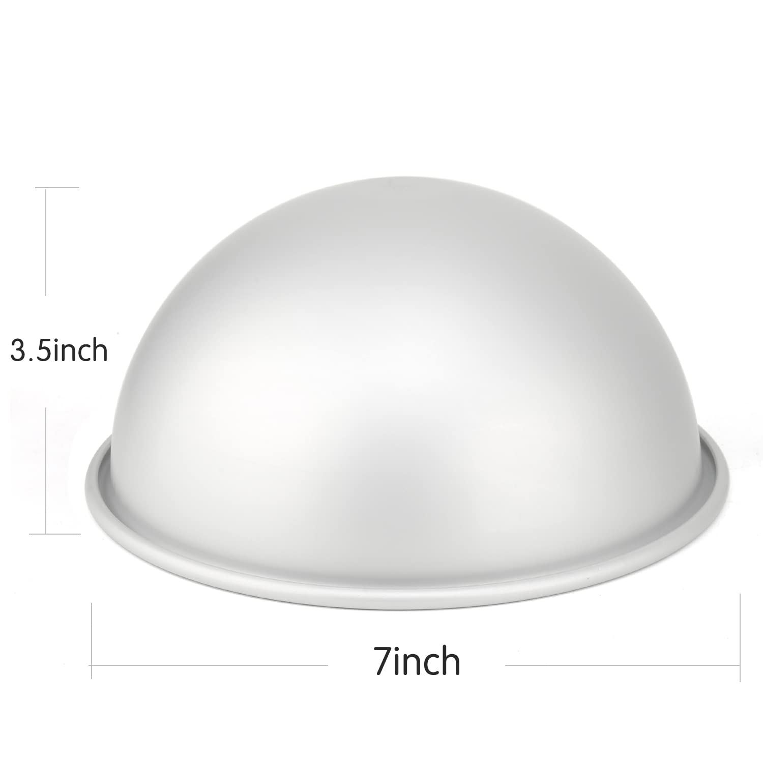 Cayanmydery nonstick hemisphere pan 6inch enables quick release cakes.