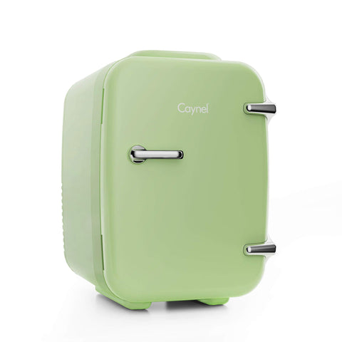 CAYNEL mini fridge compact design for on-the-go skincare storage.