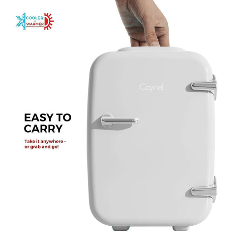 CAYNEL Mini Fridge skincare storage keeps products fresh on the go.