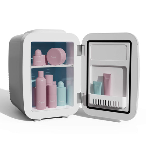 CAYNEL Mini Fridge temperature control switch for cooling or warming modes.