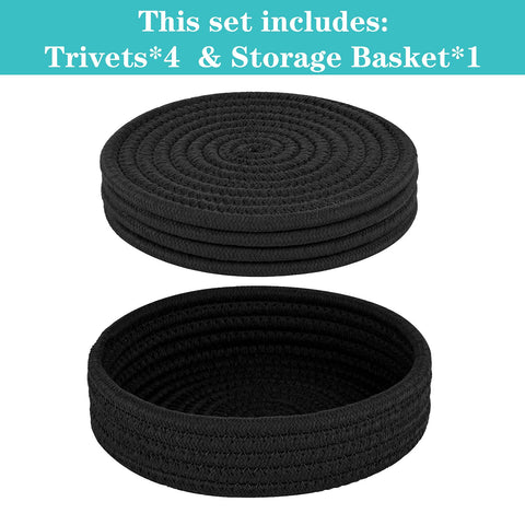 Cazzon Trivets close-up shows heat-resistant mats for safe handling.