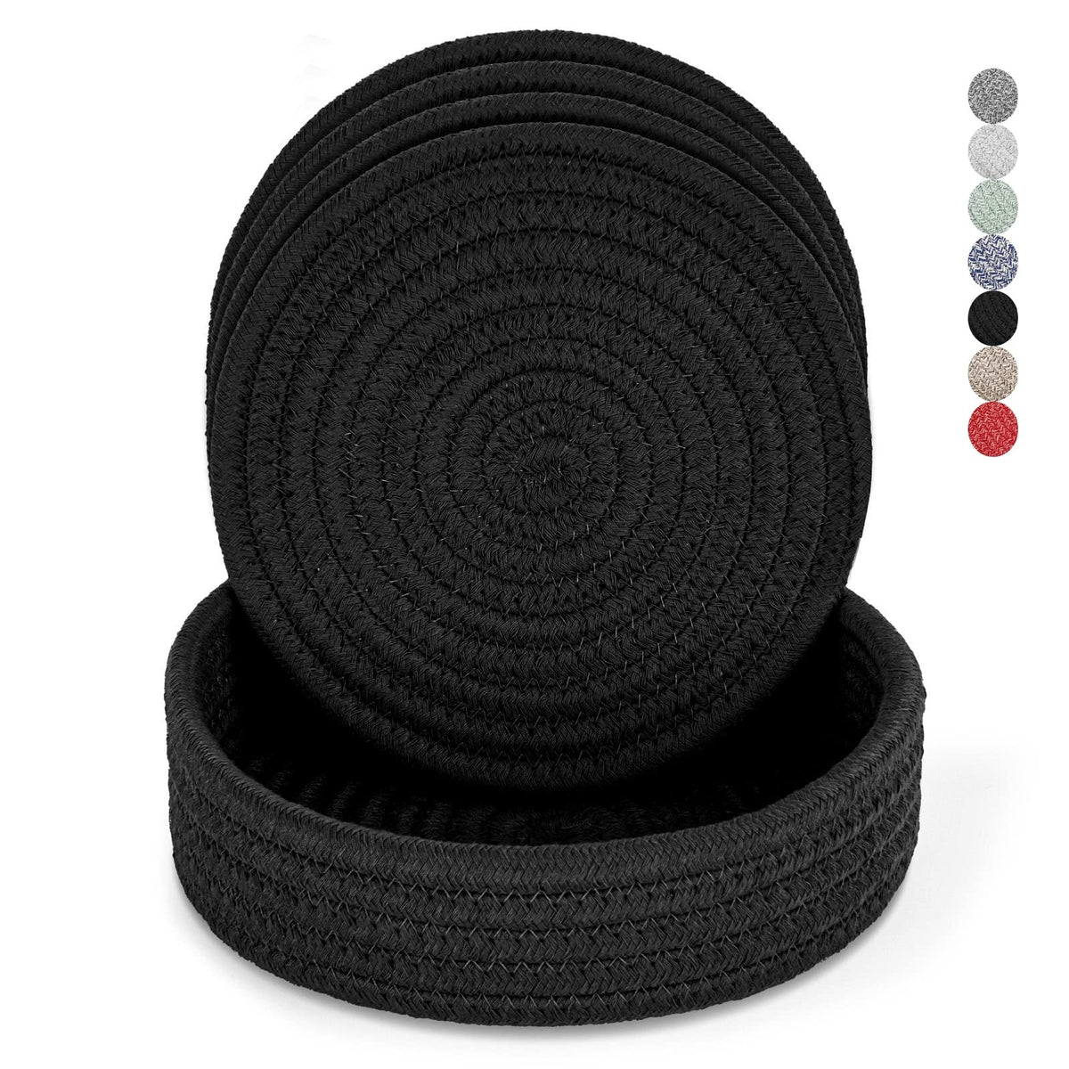 Cazzon Trivets 4-piece set protects hot dishes from surface heat.