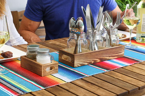 CB Accessories clear glass jars showing contents clearly for fast identification.