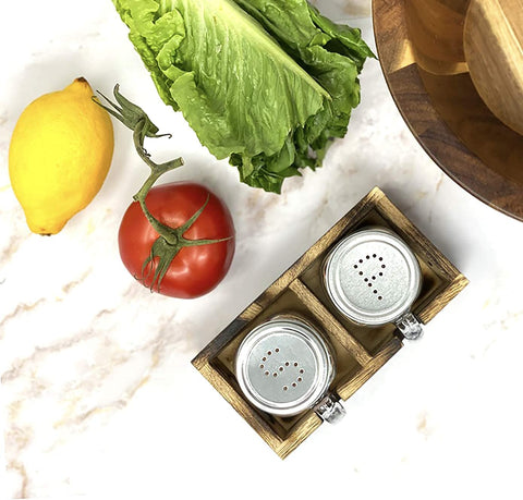 CB Accessories farmhouse kitchen decor on a countertop for rustic charm.