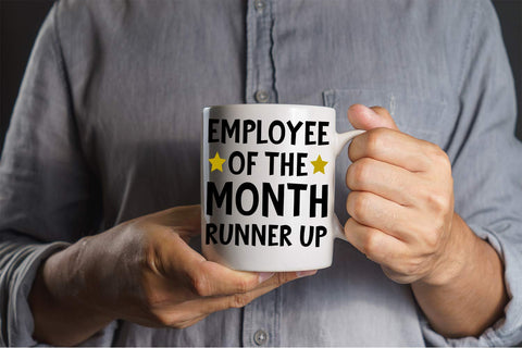 CBTwear 11oz coffee tea mug, ideal for hot or cold beverages at work.