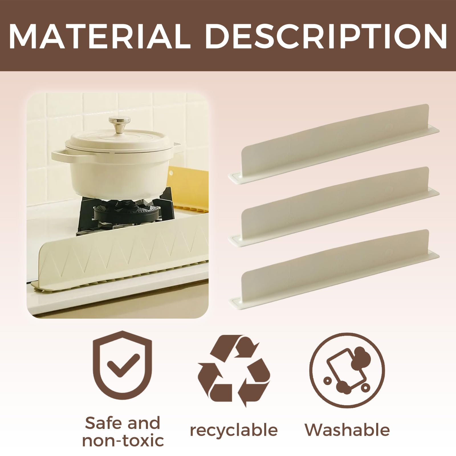 Dishwasher-safe splash guard easy to clean after use.