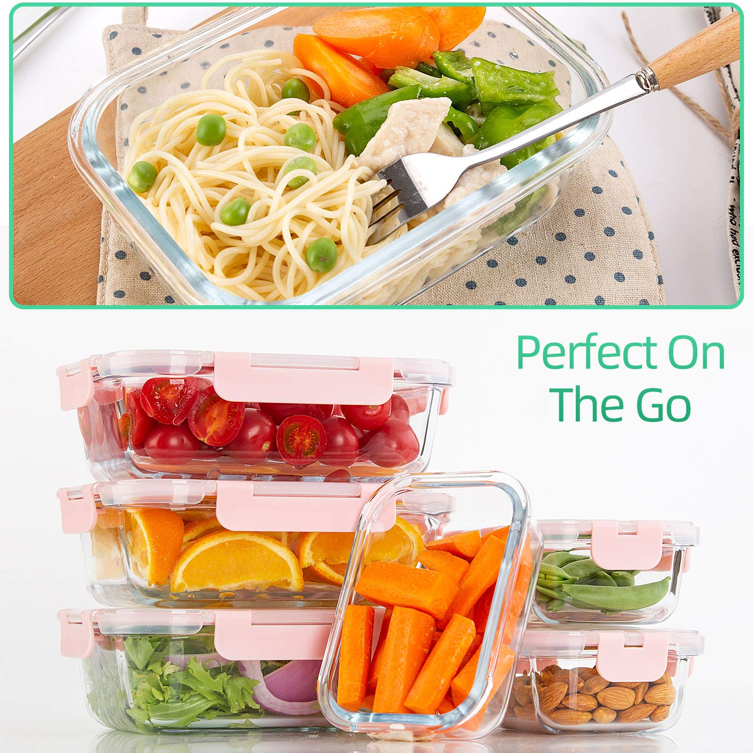 C CREST dishwasher-safe containers for easy cleanup after meals