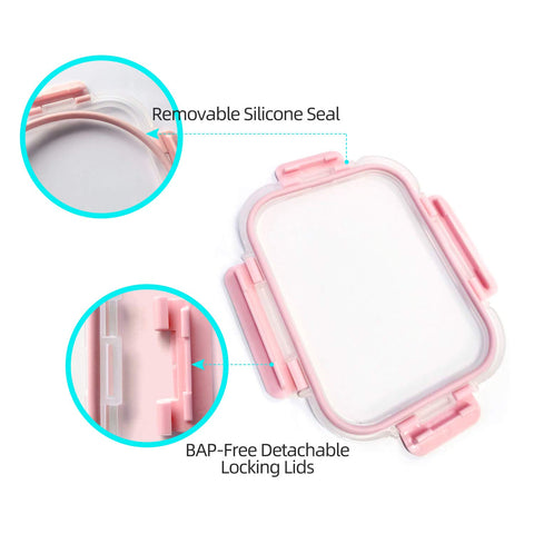 C CREST oven-safe glass container for high-heat reheating