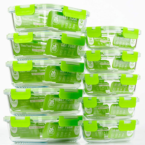 C CREST portable meal prep container set for on-the-go meals