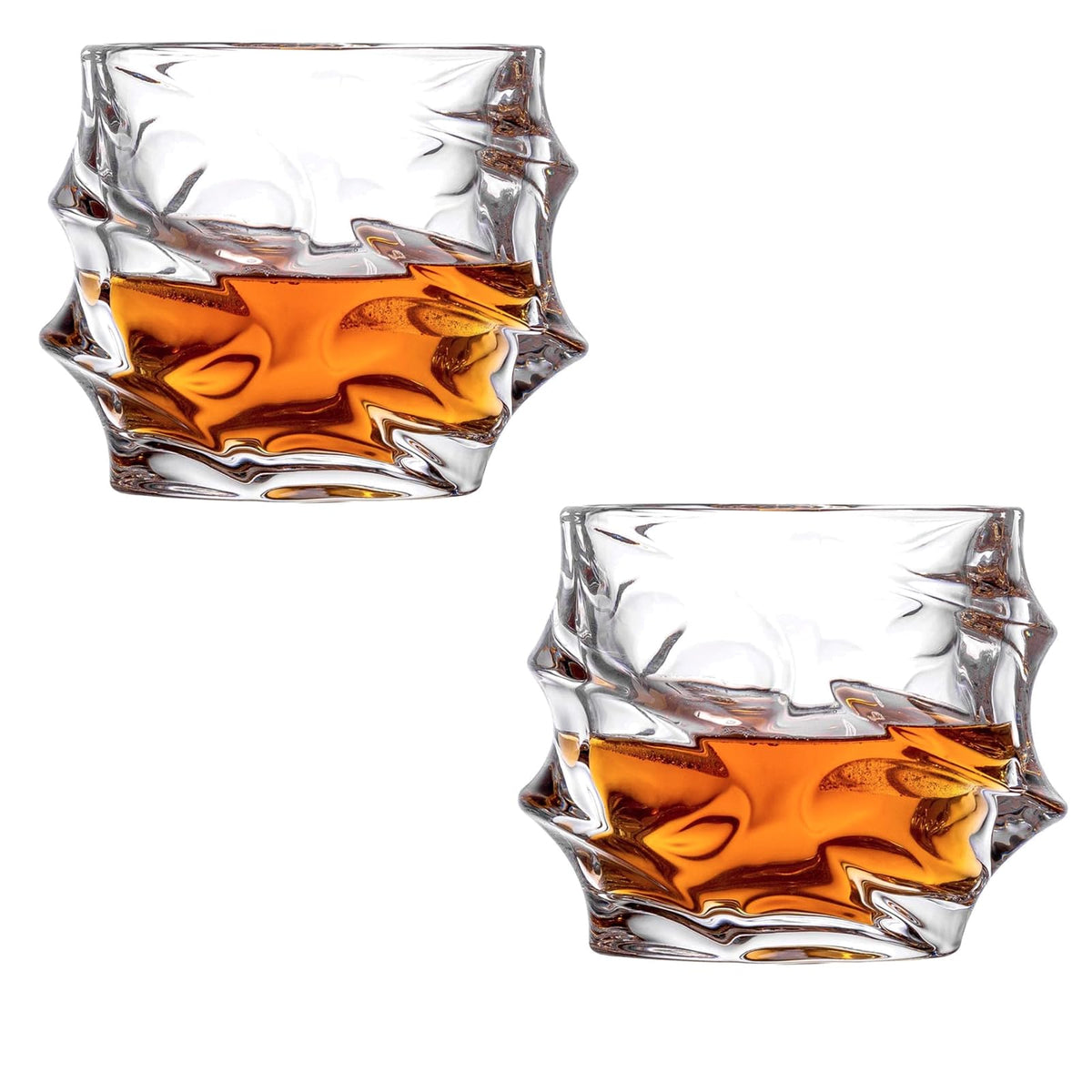 ccsxqy whiskey glasses with a thick base for stable pours and controlled handling.