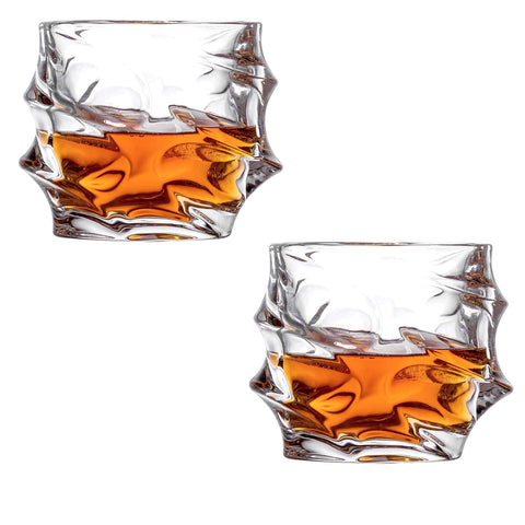 ccsxqy whiskey glasses with a thick base for stable pours and controlled handling.