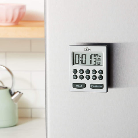 CDN Direct Entry 2-Alarm Timer two-alarm indicator during meal prep