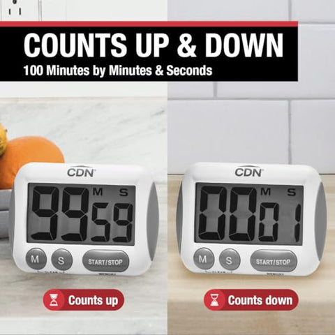 CDN timer showing countdown and count-up modes for precise timing