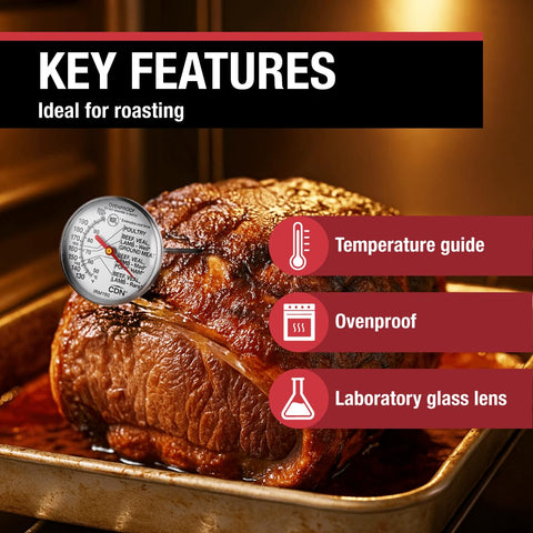 CDN IRM190 1.75-inch dial close-up showing clear readings