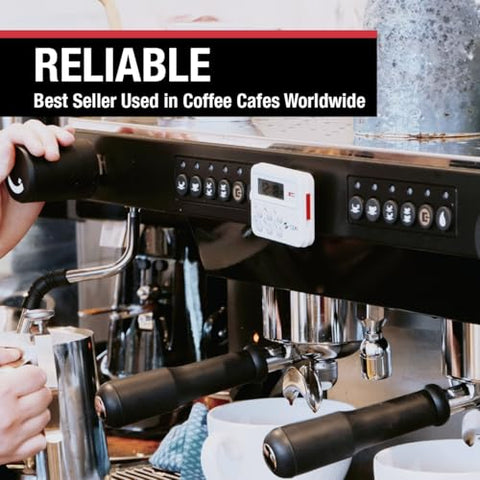 CDN TM8 timer standing on a countertop during baking prep.