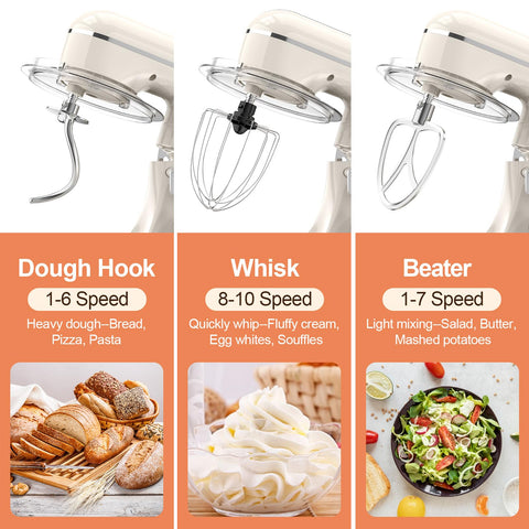 CEBORY 10-speed control enables precise batter and frosting consistency.