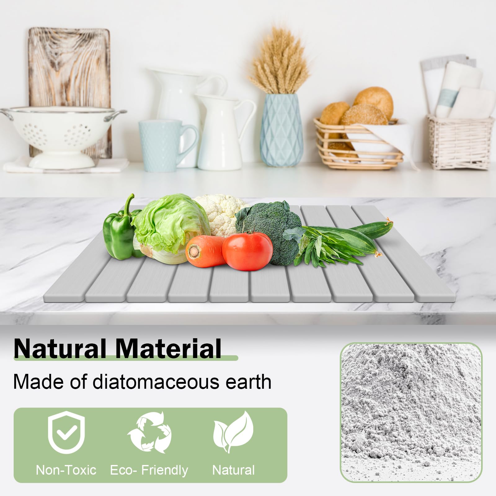 Cecnamt diatomaceous earth close-up highlights natural durable material