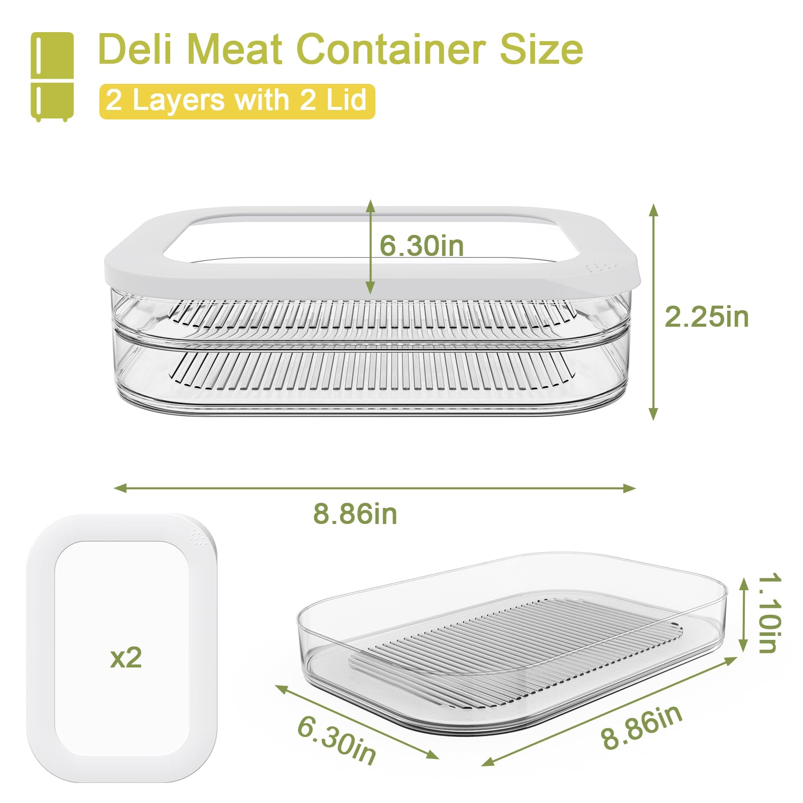 Cecnamt food storage boxes with lids for secure air-tight freshness.