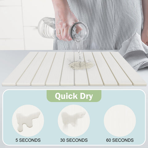 Cecnamt mat shows quick water absorption on surface