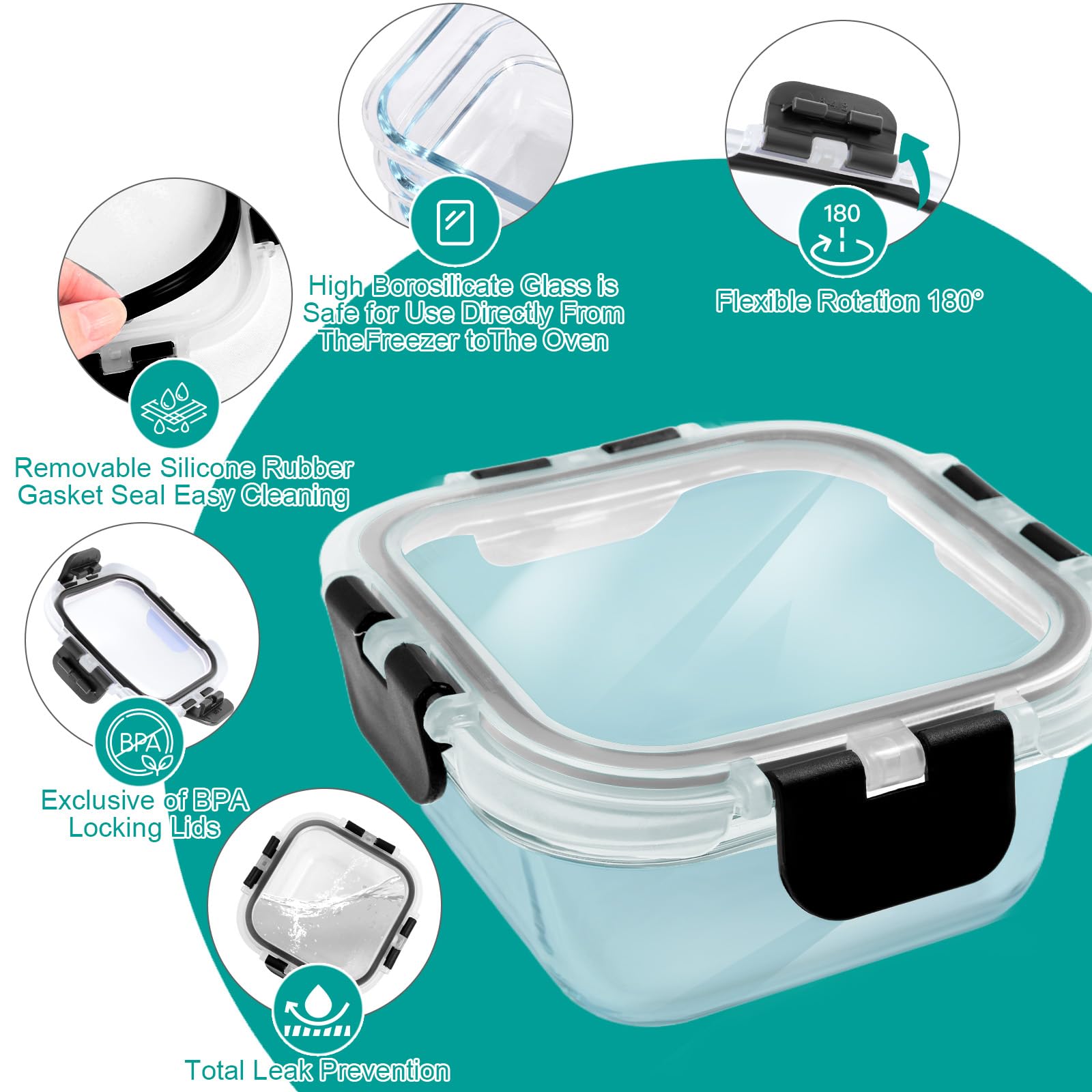 Cedarol high borosilicate glass resists temperature changes and stays clear.