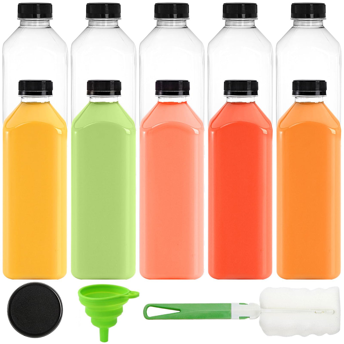 Cedilis 33oz bottle with black cap for leak-proof juice on the go.