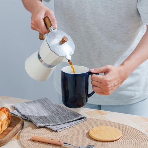 CEEFU dishwasher-safe and microwave-safe teacup for everyday use.
