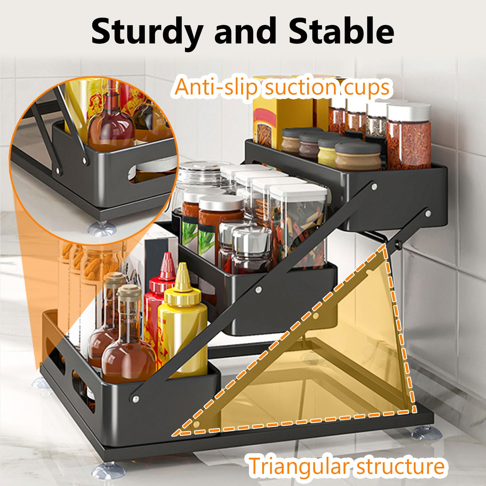 Ceetug adjustable-height rack adapts to different jar sizes.