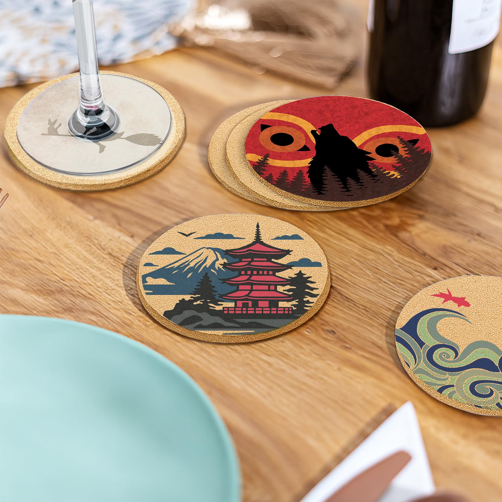 Cegkuc coaster set ideal for dining, entertaining, and office use.