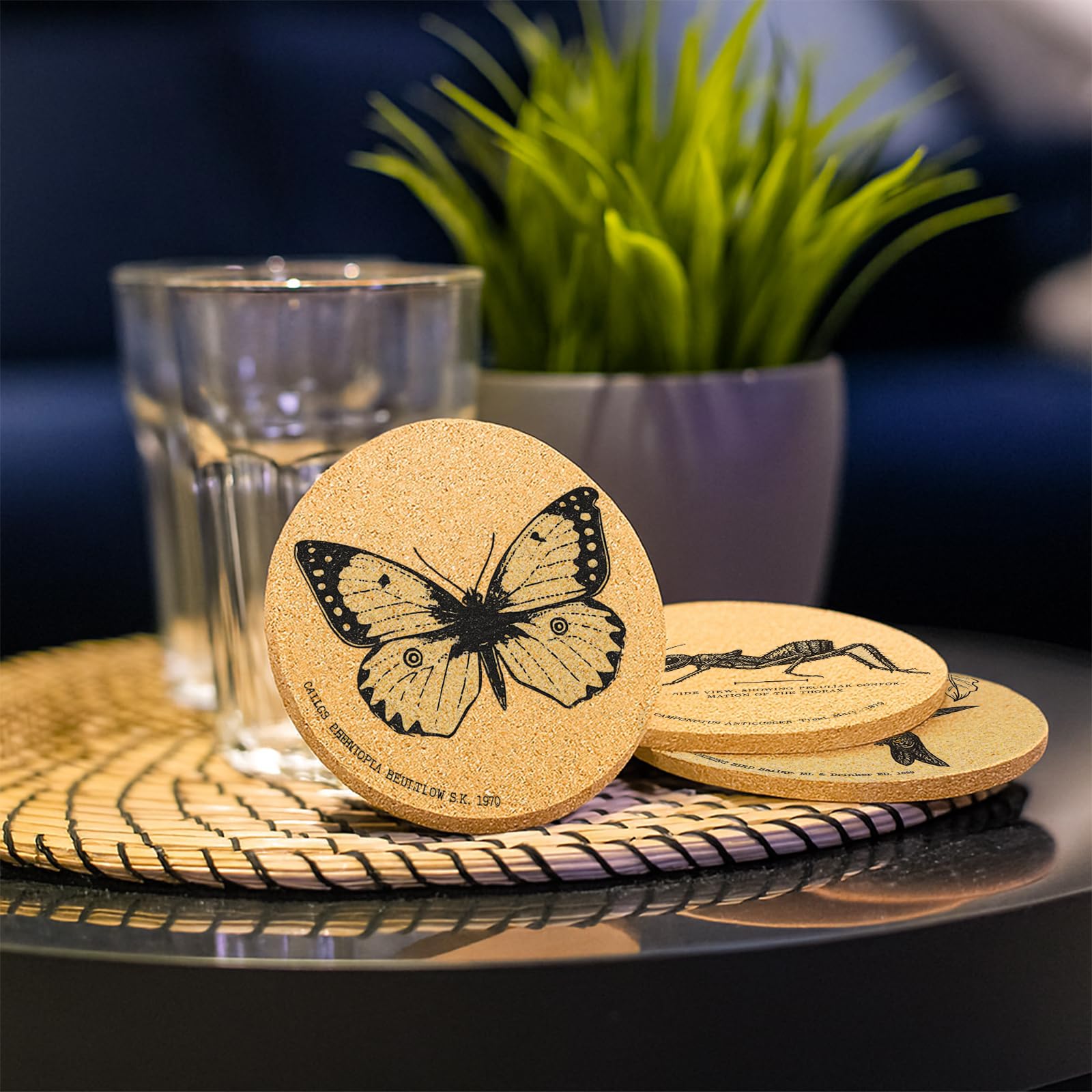 Cegkuc eco-friendly cork coasters make a thoughtful housewarming gift.