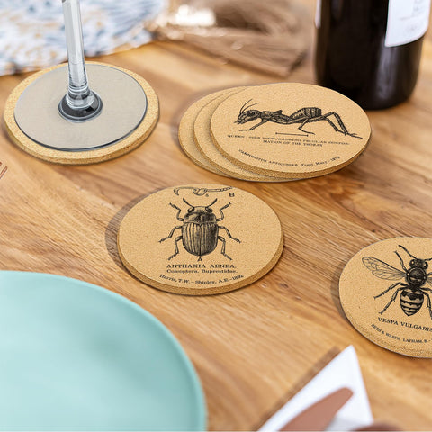 Cegkuc heat-resistant cork coaster protects furniture during hot drinks.
