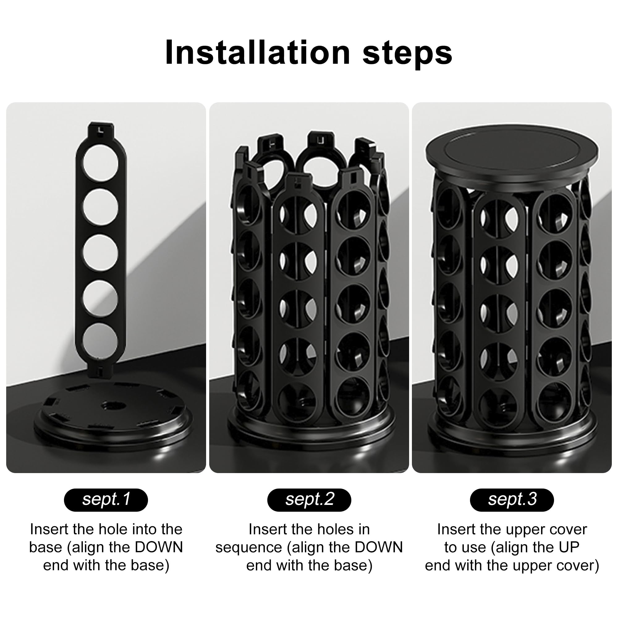 CEHNCEH K-Cup Holder stores up to 40 capsules neatly on the counter