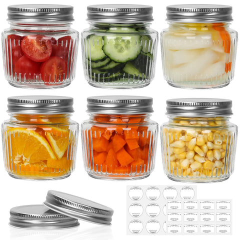 Cehomi clear glass mason jar 8oz for pantry storage and gifting.