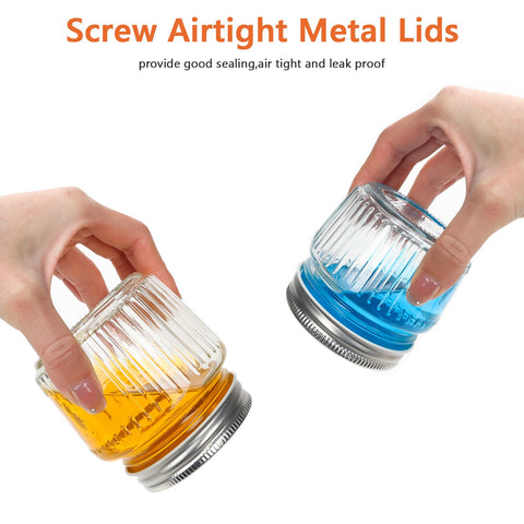 Cehomi dishwasher-safe glass jar set for easy kitchen organization.